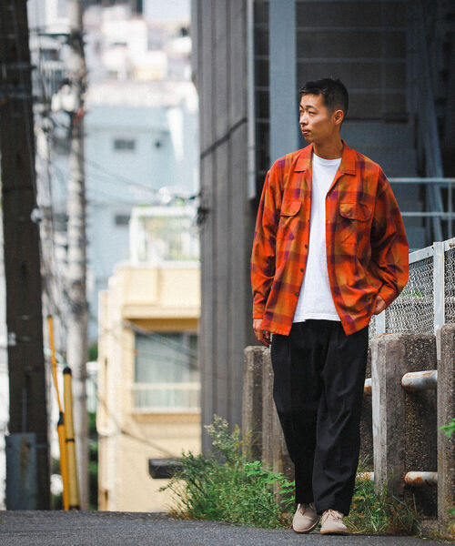 BEAMS（ビームス）の「BEAMS / オンブレチェック イージーフィット オープンカラーシャツ（シャツ/ブラウス・メンズ・グリーン系その他/コバルトブルー/マルーン・M/XL/L/S）」の5枚目の写真