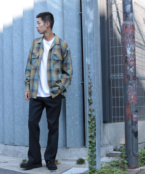 BEAMS（ビームス）の「BEAMS / オンブレチェック イージーフィット オープンカラーシャツ（シャツ/ブラウス・メンズ・グリーン系その他/コバルトブルー/マルーン・M/XL/L/S）」の8枚目の写真