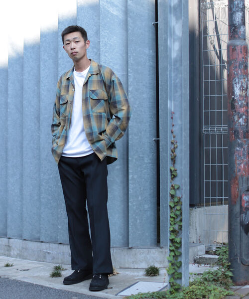 BEAMS（ビームス）の「BEAMS / オンブレチェック イージーフィット オープンカラーシャツ（シャツ/ブラウス・メンズ・グリーン系その他/コバルトブルー/マルーン・M/XL/L/S）」の9枚目の写真