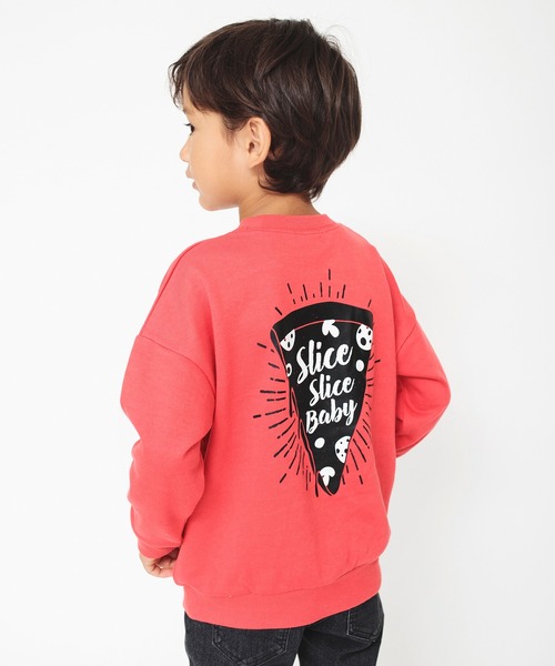 BRANSHES（ブランシェス）の「【bコレ】グラフィックトレーナー（スウェット・キッズ・カーキオリーブ/チャコールグレー/アイボリー/サックスブルー/レッド/ブラック/ブルー/カーキ/ベージュ・100/130/150/140/110/120/90/160）」の9枚目の写真