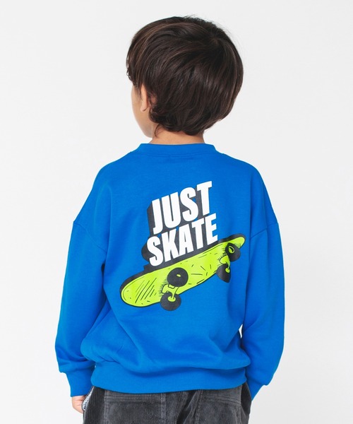 BRANSHES（ブランシェス）の「【bコレ】グラフィックトレーナー（スウェット・キッズ・カーキオリーブ/チャコールグレー/アイボリー/サックスブルー/レッド/ブラック/ブルー/カーキ/ベージュ・100/130/150/140/110/120/90/160）」の8枚目の写真