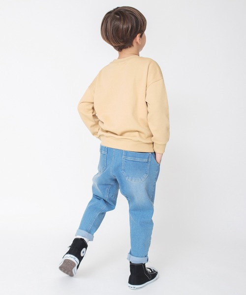 BRANSHES（ブランシェス）の「【bコレ】グラフィックトレーナー（スウェット・キッズ・カーキオリーブ/チャコールグレー/アイボリー/サックスブルー/レッド/ブラック/ブルー/カーキ/ベージュ・100/130/150/140/110/120/90/160）」の14枚目の写真