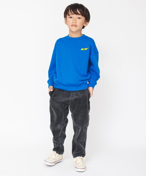 BRANSHES（ブランシェス）の「【bコレ】グラフィックトレーナー（スウェット・キッズ・カーキオリーブ/チャコールグレー/アイボリー/サックスブルー/レッド/ブラック/ブルー/カーキ/ベージュ・100/130/150/140/110/120/90/160）」の17枚目の写真