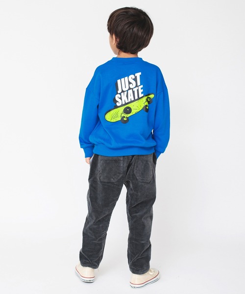 BRANSHES（ブランシェス）の「【bコレ】グラフィックトレーナー（スウェット・キッズ・カーキオリーブ/チャコールグレー/アイボリー/サックスブルー/レッド/ブラック/ブルー/カーキ/ベージュ・100/130/150/140/110/120/90/160）」の15枚目の写真