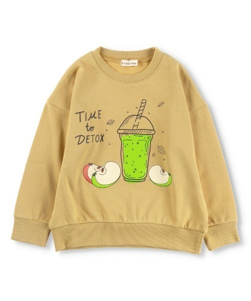 BRANSHES（ブランシェス）の「【bコレ】グラフィックトレーナー（スウェット・キッズ・カーキオリーブ/チャコールグレー/アイボリー/サックスブルー/レッド/ブラック/ブルー/カーキ/ベージュ・100/130/150/140/110/120/90/160）」の18枚目の写真