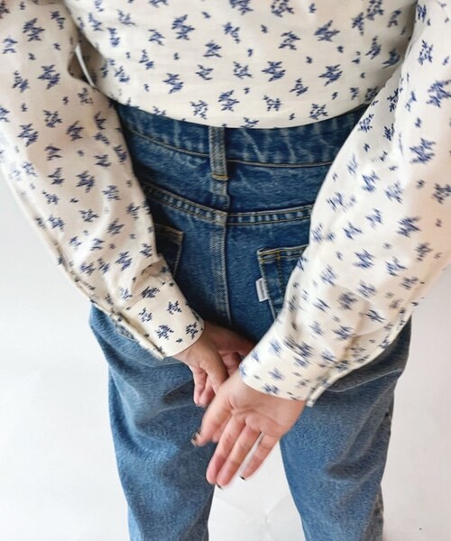 Charles Chaton（シャルルシャトン）の「ヴィクトリアン ブラウス（シャツ/ブラウス・レディース・ホワイト/サックスブルー・FREE）」の20枚目の写真