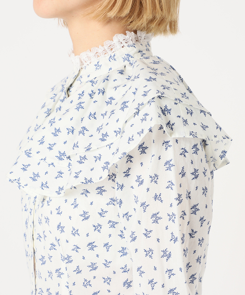 Charles Chaton（シャルルシャトン）の「ヴィクトリアン ブラウス（シャツ/ブラウス・レディース・ホワイト/サックスブルー・FREE）」の12枚目の写真