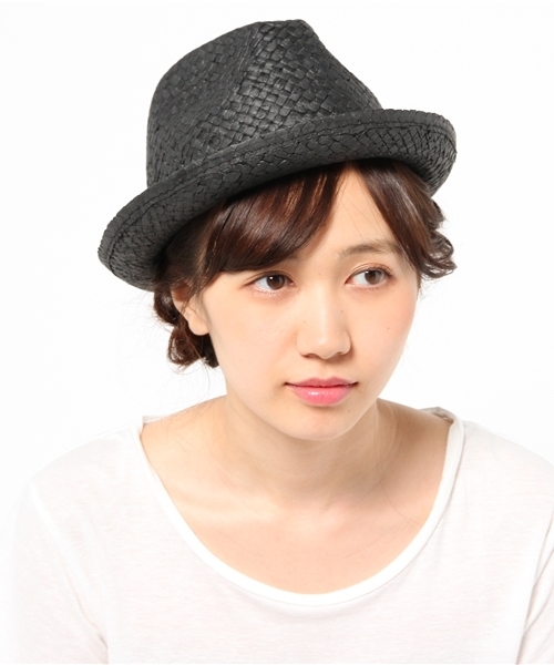LEPSIM(レプシィム)の「ペーパーナカオレハット 560273(ハット・レディース・ダークブラウン/ライトベージュ/ブラック・ONE SIZE)」の12枚目の写真