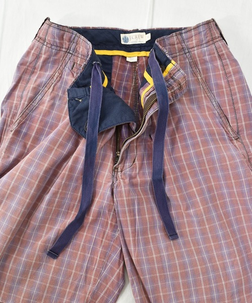 J.CREW(ジェイクルー)の「【ヴィンテージ古着】J.CREW / J.クルー チェック柄 コットン ショートパンツ(その他パンツ・メンズ・パープル・30)」の4枚目の写真