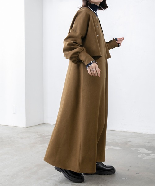 BONLECILL（ボンルシール）の「【2点セット】クロップドカーディガン／ジャンパースカート セットアップ（セットアップ・レディース・ベージュ/カーキ/ブラック/ネイビー/グレー・FREE）」の21枚目の写真