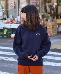 【別注】 【FILA】 アソート ロゴ ルーズシルエット 裏起毛 長袖 スウェット トレーナー