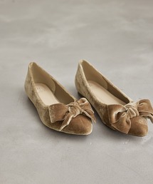 ROPE' PICNIC | ベロアリボンフラットパンプス(パンプス)
