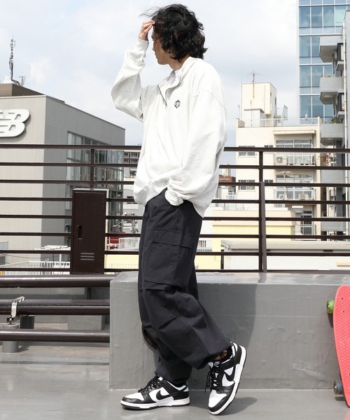 ８(eight)（エイト）の「ハーフジップスウェット（スウェット・メンズ・アッシュグレー/チャコール/ネイビー/マスタード・MEDIUM/LARGE）」の10枚目の写真