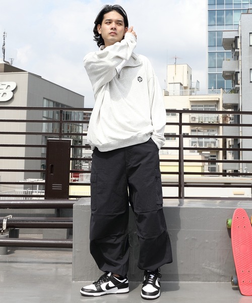 ８(eight)（エイト）の「ハーフジップスウェット（スウェット・メンズ・アッシュグレー/チャコール/ネイビー/マスタード・MEDIUM/LARGE）」の11枚目の写真