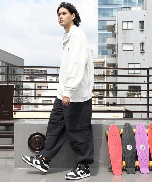 ８(eight)（エイト）の「ハーフジップスウェット（スウェット・メンズ・アッシュグレー/チャコール/ネイビー/マスタード・MEDIUM/LARGE）」の15枚目の写真