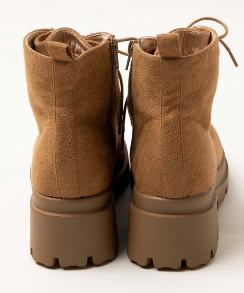 WEGO(ウィゴー)の「WEGO/レースアップモカブーツ(ブーツ・レディース・キャメル・MEDIUM/LARGE)」の7枚目の写真