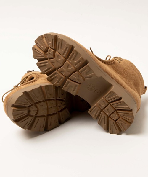 WEGO(ウィゴー)の「WEGO/レースアップモカブーツ(ブーツ・レディース・キャメル・MEDIUM/LARGE)」の9枚目の写真