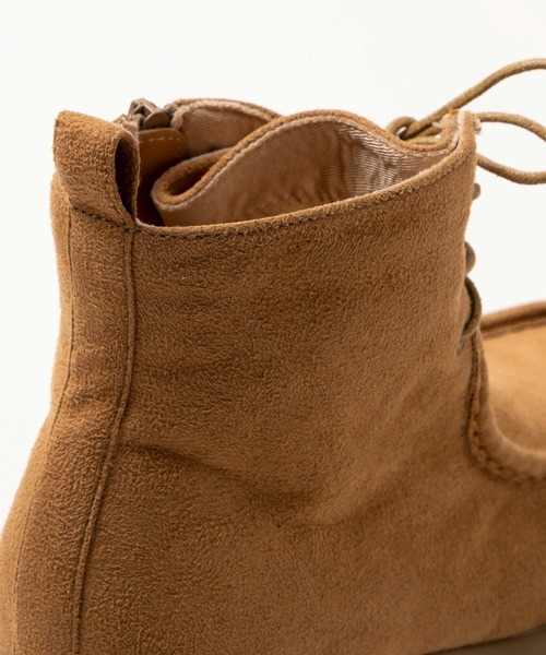 WEGO(ウィゴー)の「WEGO/レースアップモカブーツ(ブーツ・レディース・キャメル・MEDIUM/LARGE)」の10枚目の写真