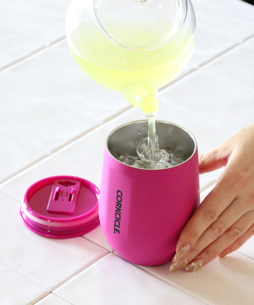 CORKCICLE（コークシクル）の「【在庫限り】12oz/300ml NEON STEMLESS Tumbler ステムレスタンブラー ネオン Coral/Citron/Kokomo/Berry Punch [CORKCICLE/コークシクル]（グラス/マグカップ/タンブラー・レディース・エメラルド/グリーン系その他/コーラル/フューシャピンク・ONE SIZE/ONESIZE）」の12枚目の写真