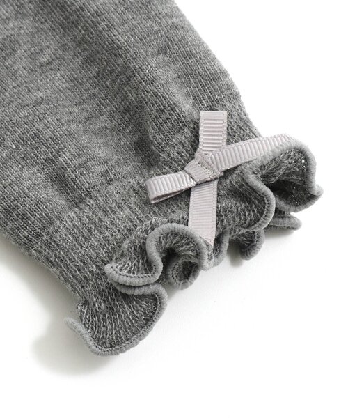 Ampersand（アンパサンド）の「サイドリボンレギンス（レギンス/スパッツ・キッズ・ピンク/チャコール/グレー・140/120/90/110/80/100）」の10枚目の写真