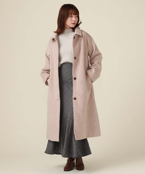 archives（アルシーヴ）の「ステンカラーコート（ステンカラーコート・レディース・グレー/モカ/アイボリー/ブラック/グレイッシュベージュ・MEDIUM）」の5枚目の写真