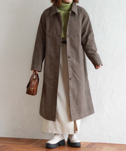 archives（アルシーヴ）の「ステンカラーコート（ステンカラーコート・レディース・グレー/モカ/アイボリー/ブラック/グレイッシュベージュ・MEDIUM）」の10枚目の写真