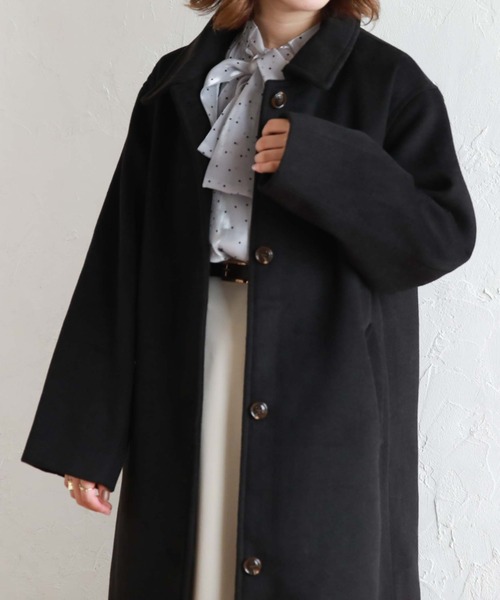 archives（アルシーヴ）の「ステンカラーコート（ステンカラーコート・レディース・グレー/モカ/アイボリー/ブラック/グレイッシュベージュ・MEDIUM）」の15枚目の写真