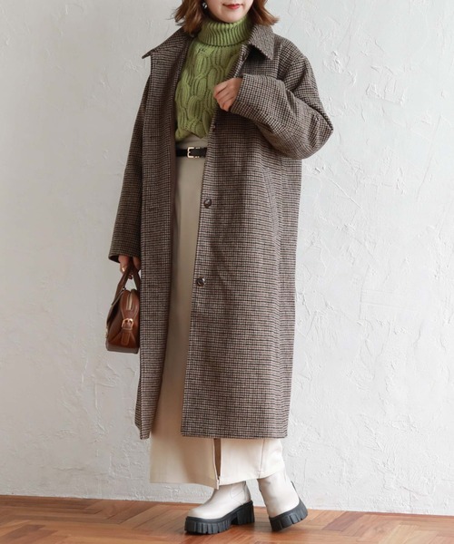 archives（アルシーヴ）の「ステンカラーコート（ステンカラーコート・レディース・グレー/モカ/アイボリー/ブラック/グレイッシュベージュ・MEDIUM）」の11枚目の写真