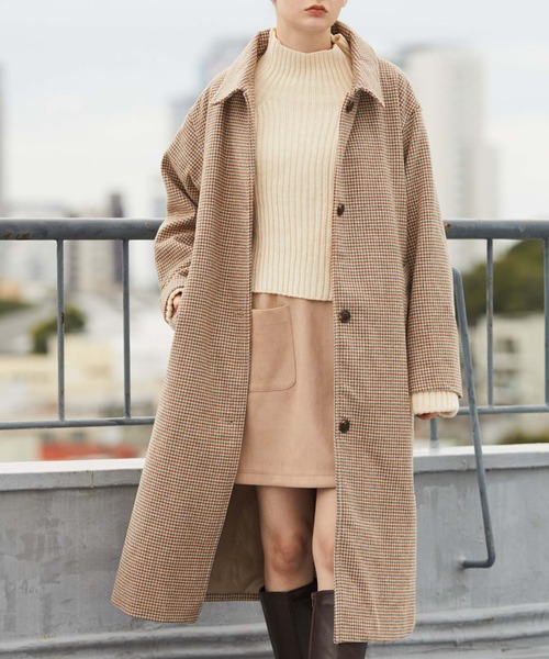 archives（アルシーヴ）の「ステンカラーコート（ステンカラーコート・レディース・グレー/モカ/アイボリー/ブラック/グレイッシュベージュ・MEDIUM）」の6枚目の写真