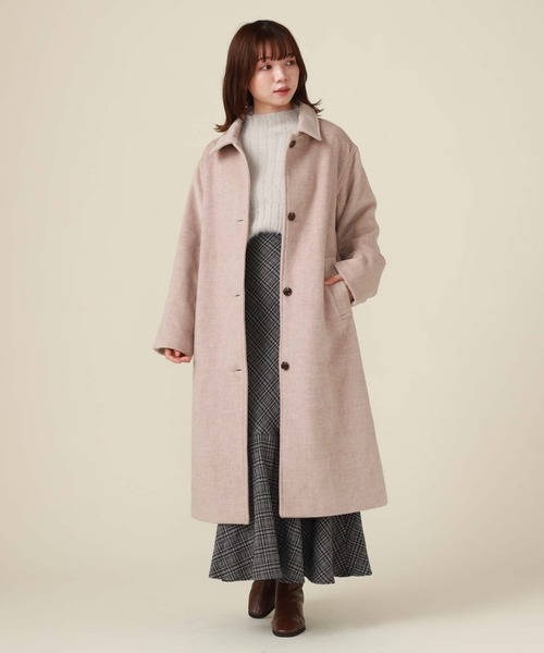 archives（アルシーヴ）の「ステンカラーコート（ステンカラーコート・レディース・グレー/モカ/アイボリー/ブラック/グレイッシュベージュ・MEDIUM）」の16枚目の写真