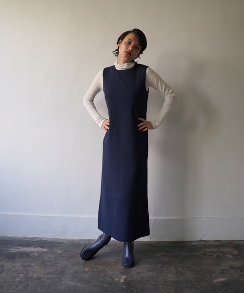 TINA：JOJUN（ティーナジョジュン）の「スリーブレス ニットワンピース TINA：JOJUN（ワンピース・レディース・カーキ/ネイビー・S/M）」の9枚目の写真