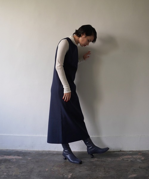 TINA：JOJUN（ティーナジョジュン）の「スリーブレス ニットワンピース TINA：JOJUN（ワンピース・レディース・カーキ/ネイビー・S/M）」の11枚目の写真