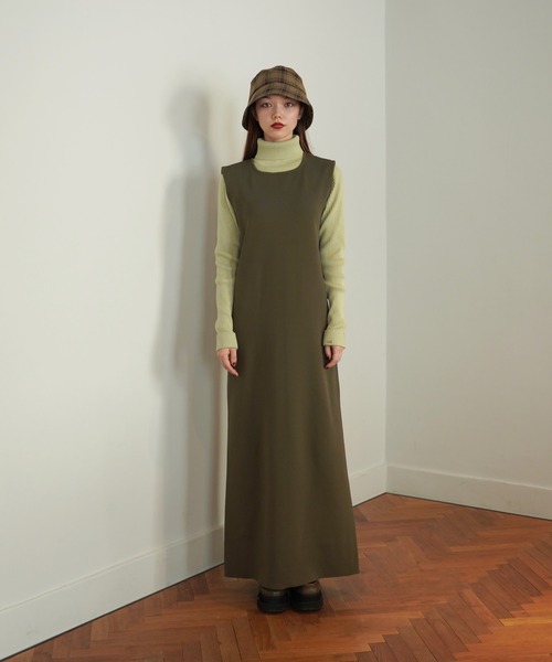 TINA：JOJUN（ティーナジョジュン）の「スリーブレス ニットワンピース TINA：JOJUN（ワンピース・レディース・カーキ/ネイビー・S/M）」の15枚目の写真
