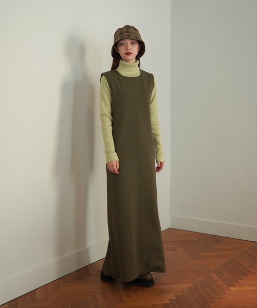 TINA：JOJUN（ティーナジョジュン）の「スリーブレス ニットワンピース TINA：JOJUN（ワンピース・レディース・カーキ/ネイビー・S/M）」の19枚目の写真