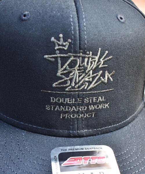 DOUBLE STEAL(ダブルスティール)の「Tagging Logo B.B CAP(キャップ・メンズ・チャコール/ブラック×ホワイト/ブラック×ブラック・FREE)」の20枚目の写真