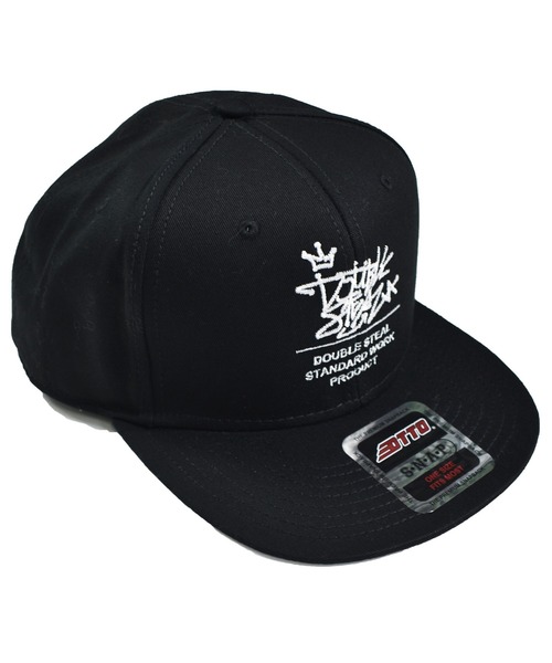 DOUBLE STEAL(ダブルスティール)の「Tagging Logo B.B CAP(キャップ・メンズ・チャコール/ブラック×ホワイト/ブラック×ブラック・FREE)」の7枚目の写真