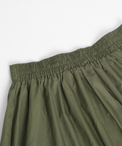 La-gemme(ラジェム)の「デザインギャザースカート(スカート・レディース・ブラック/カーキ/アイボリー/ダークグレー・フリー)」の9枚目の写真