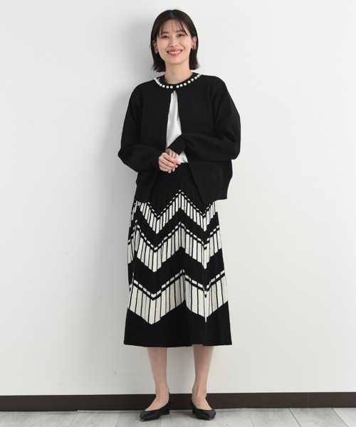 INTERPLANET(インタープラネット)の「軽量パール付きカーディガン(カーディガン/ボレロ・レディース・ブラック/ピンクベージュ/オフホワイト・FREE)」の12枚目の写真