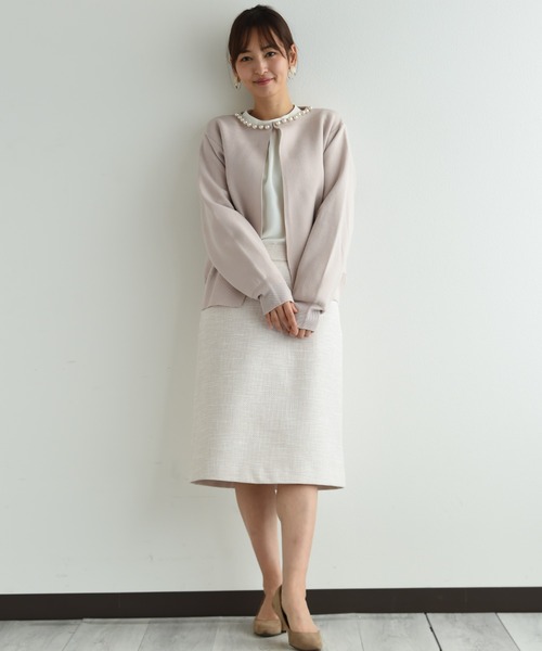 INTERPLANET(インタープラネット)の「軽量パール付きカーディガン(カーディガン/ボレロ・レディース・ブラック/ピンクベージュ/オフホワイト・FREE)」の21枚目の写真