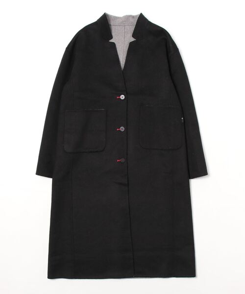 Q(キュー)の「バイカラーリバーシブルツインコート(その他アウター・レディース・チャコールグレー/ベージュ・MEDIUM)」の18枚目の写真