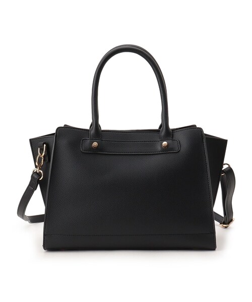 SHOO・LA・RUE（シューラルー）の「◆スクエアトート（トートバッグ・レディース・アイボリー/ブラック/グレー・00）」の6枚目の写真