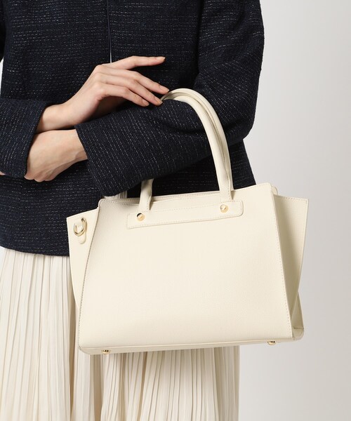 SHOO・LA・RUE（シューラルー）の「◆スクエアトート（トートバッグ・レディース・アイボリー/ブラック/グレー・00）」の13枚目の写真