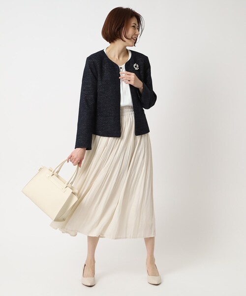 SHOO・LA・RUE（シューラルー）の「◆スクエアトート（トートバッグ・レディース・アイボリー/ブラック/グレー・00）」の15枚目の写真