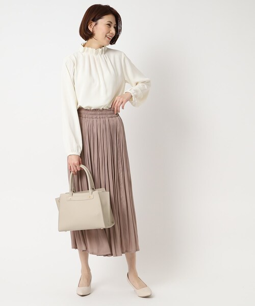 SHOO・LA・RUE（シューラルー）の「◆スクエアトート（トートバッグ・レディース・アイボリー/ブラック/グレー・00）」の19枚目の写真