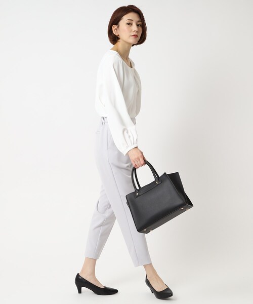 SHOO・LA・RUE（シューラルー）の「◆スクエアトート（トートバッグ・レディース・アイボリー/ブラック/グレー・00）」の21枚目の写真