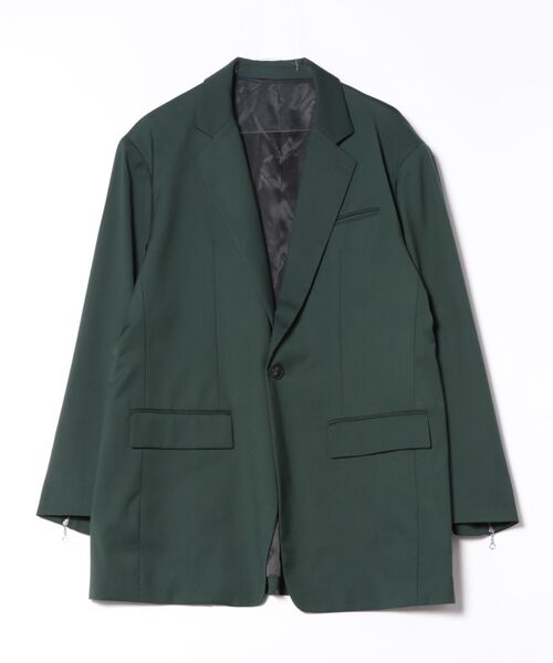 DANKE SCHON（ダンケシェーン）の「DankeSchon/ダンケシェーン/TR ZIP JACKET（テーラードジャケット・メンズ・ブラック/グリーン/モスグリーン・M/S/L）」の3枚目の写真