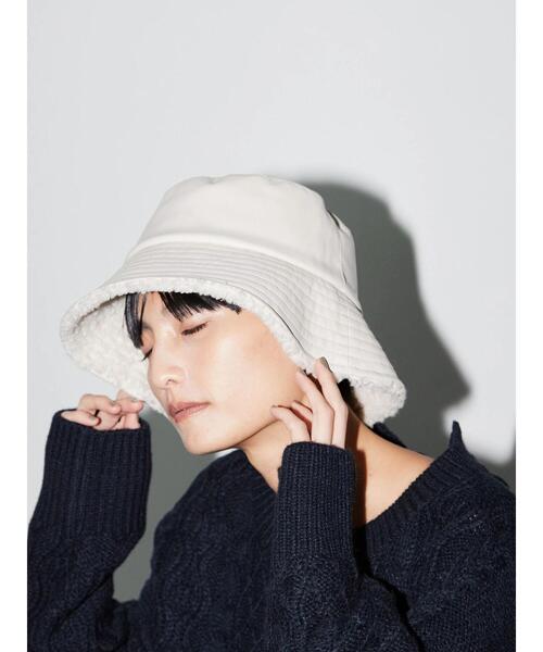 AMERICAN HOLIC（アメリカンホリック）の「合皮ボアバケットハット（ハット・レディース・ブラック/ダークブラウン/グレイッシュベージュ・FREE）」の11枚目の写真