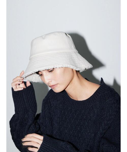 AMERICAN HOLIC（アメリカンホリック）の「合皮ボアバケットハット（ハット・レディース・ブラック/ダークブラウン/グレイッシュベージュ・FREE）」の12枚目の写真