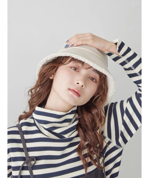 AMERICAN HOLIC（アメリカンホリック）の「合皮ボアバケットハット（ハット・レディース・ブラック/ダークブラウン/グレイッシュベージュ・FREE）」の22枚目の写真