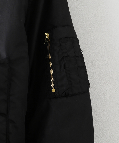 FOSTEX GARMENTS（フォステックスガーメンツ）の「【FOSTEX GARMENTS / フォステックスガーメンツ】NYLON MA-1 VINTAGE WASH（MA-1・メンズ・ネイビー/カーキ/ブラック・X-LARGE/LARGE/MEDIUM/XX-LARGE）」の12枚目の写真